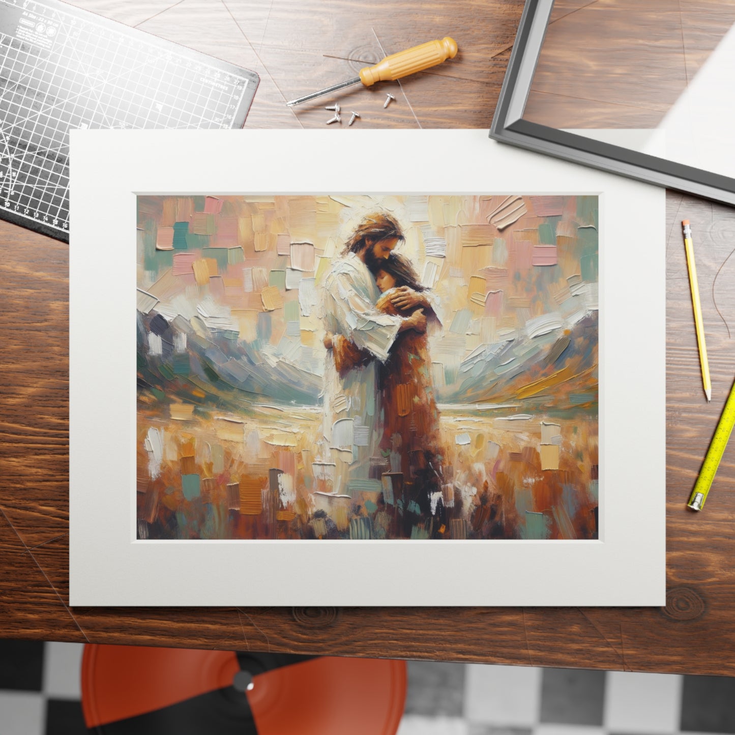 “Enveloped in Grace” – Biblical Art Print | Inspired by Psalm 139:5