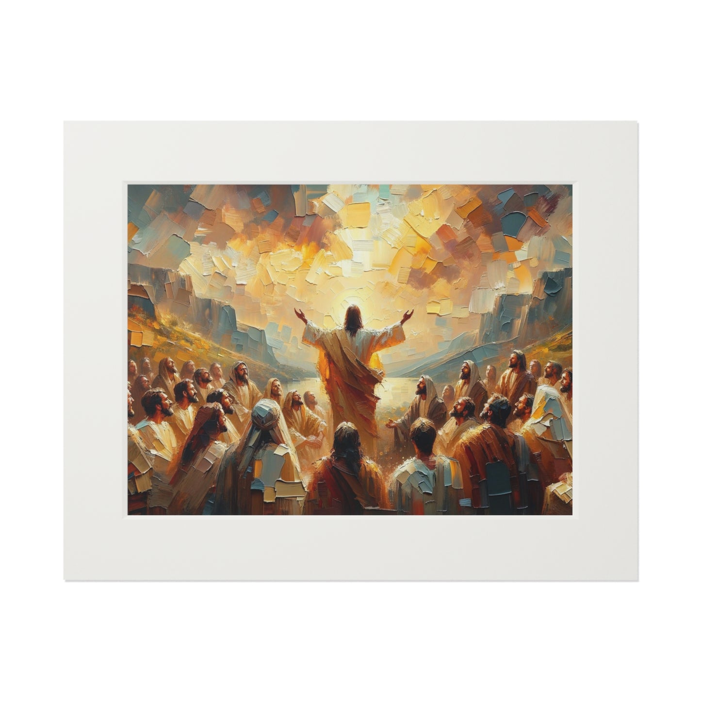 “The Living Truth” – Biblical Art Print | Inspired by Matthew 16:16