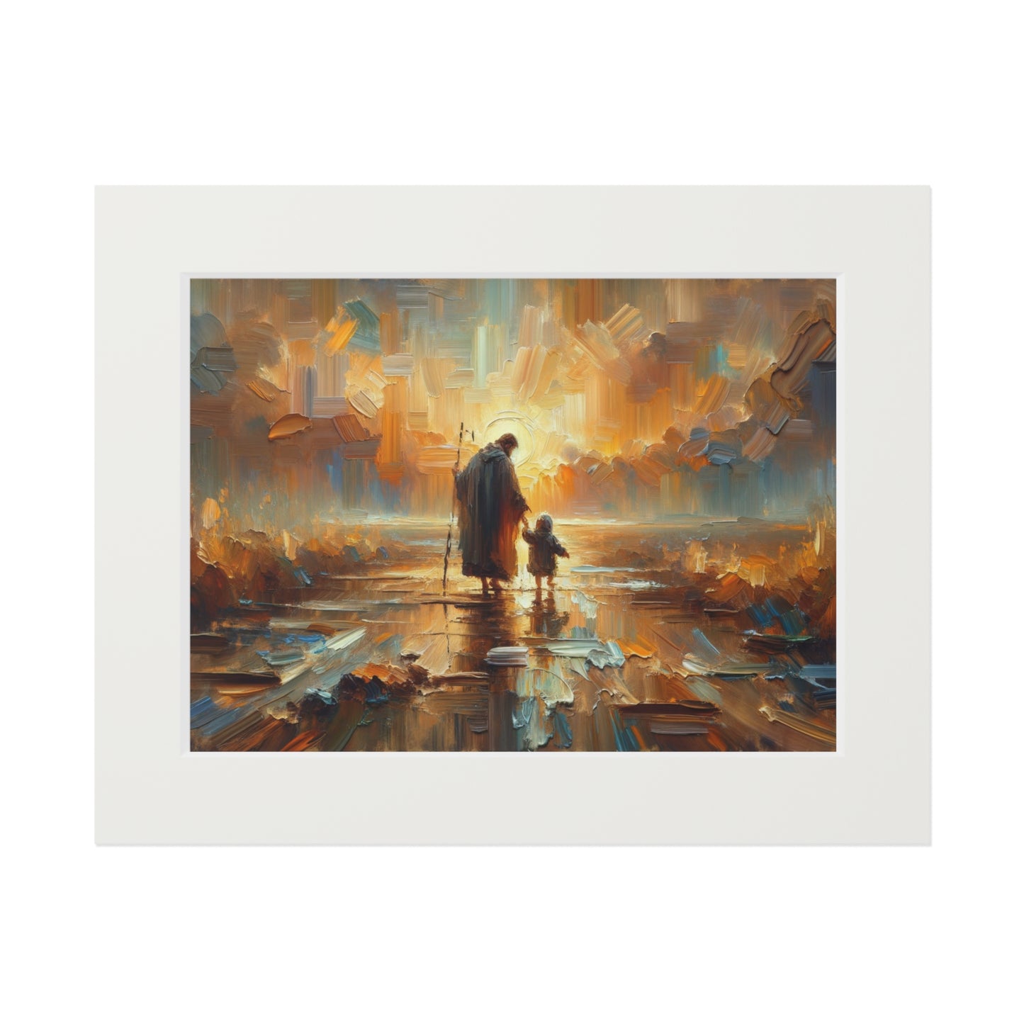 "The Lord Is My Shepherd" – Serene Landscape Art Print | Inspired by Psalm 23:1