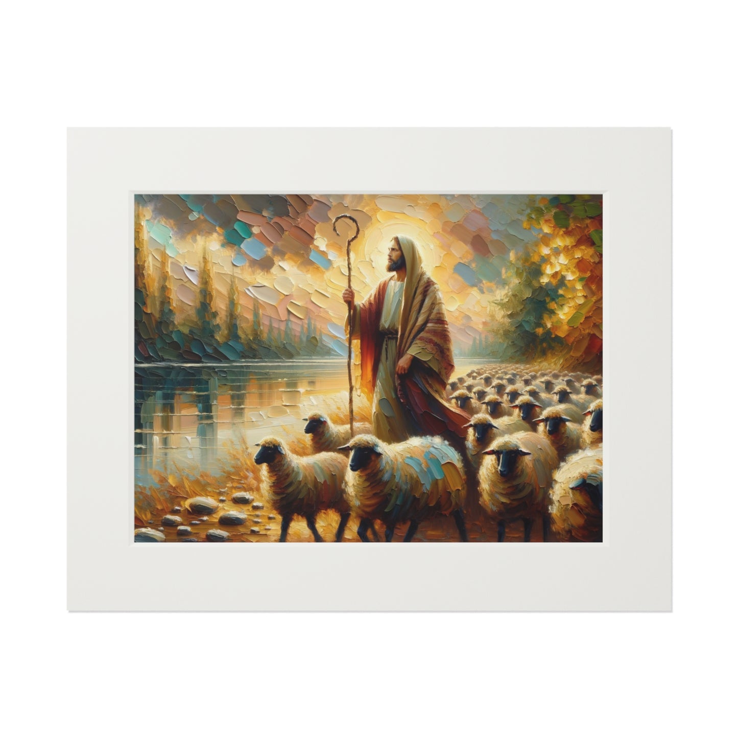 “The Lord Is My Shepherd” – Biblical Art Print | Inspired by Psalm 23:1