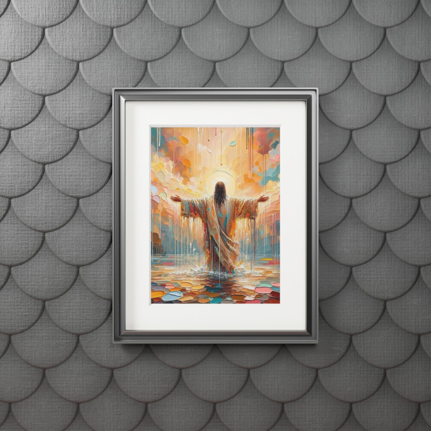 “Washed in Grace” – Biblical Art Print | Inspired by 1 John 1:9