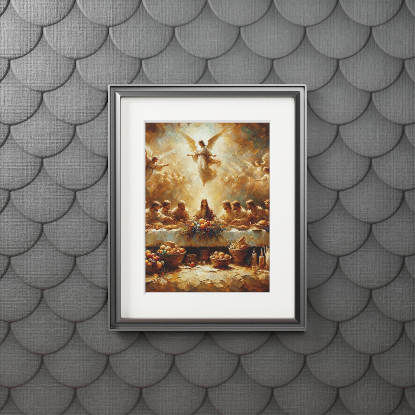 “My Cup Overflows” – Biblical Art Print | Inspired by Psalm 23:5–6