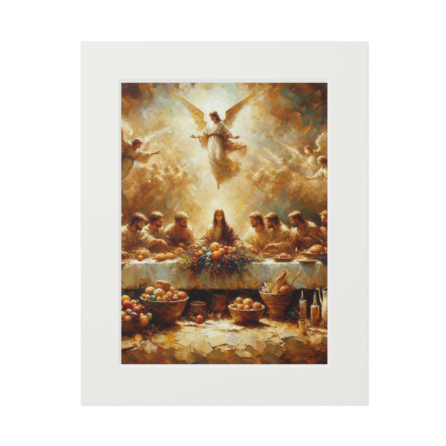 “My Cup Overflows” – Biblical Art Print | Inspired by Psalm 23:5–6