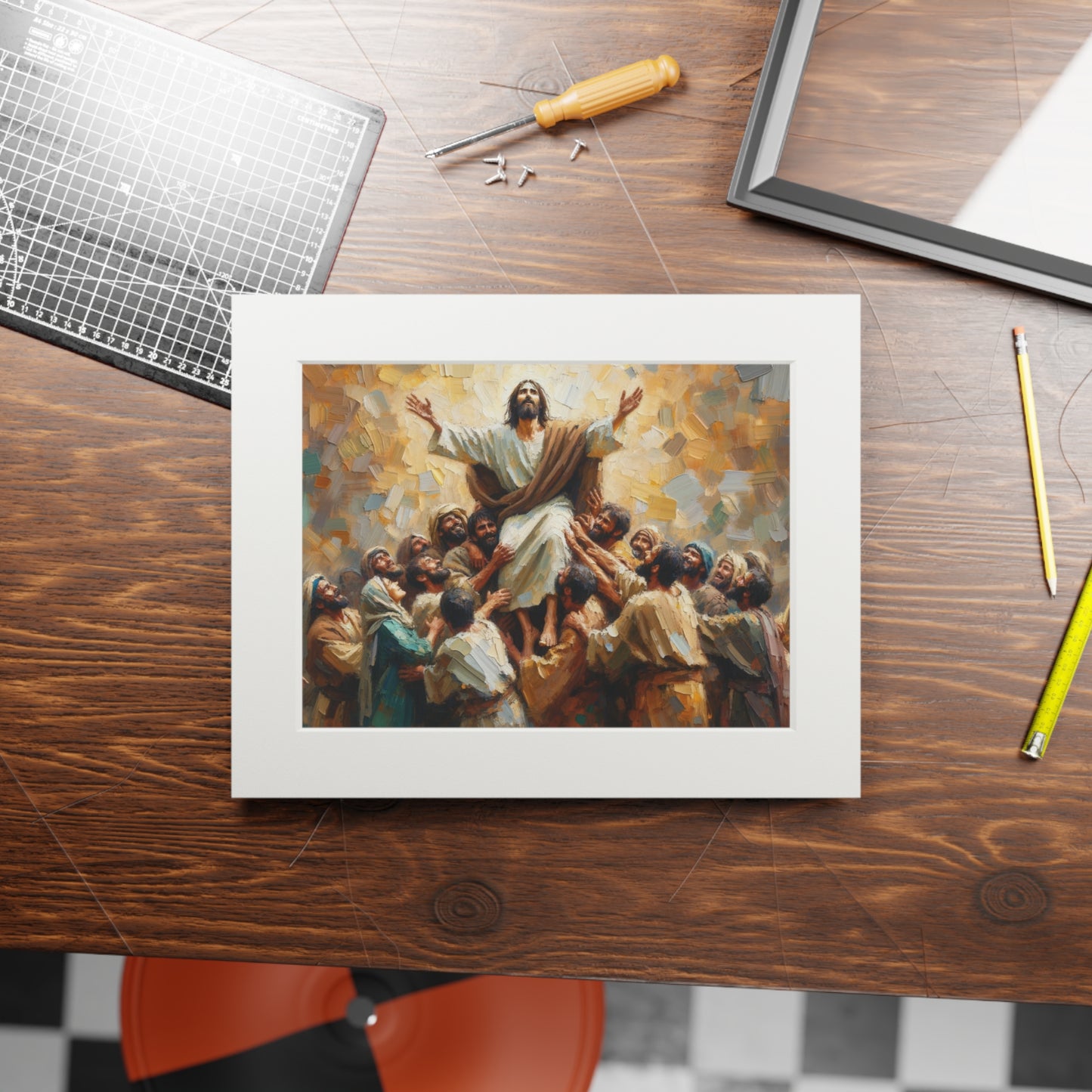 “The Savior’s Mission” – Biblical Art Print | Inspired by John 3:17