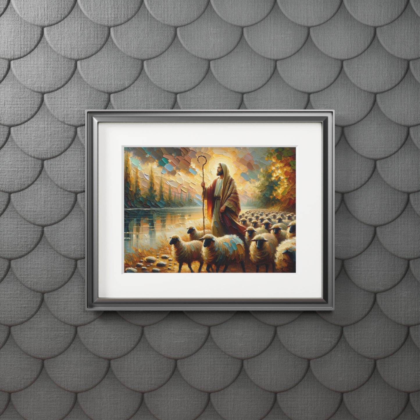 “The Lord Is My Shepherd” – Biblical Art Print | Inspired by Psalm 23:1