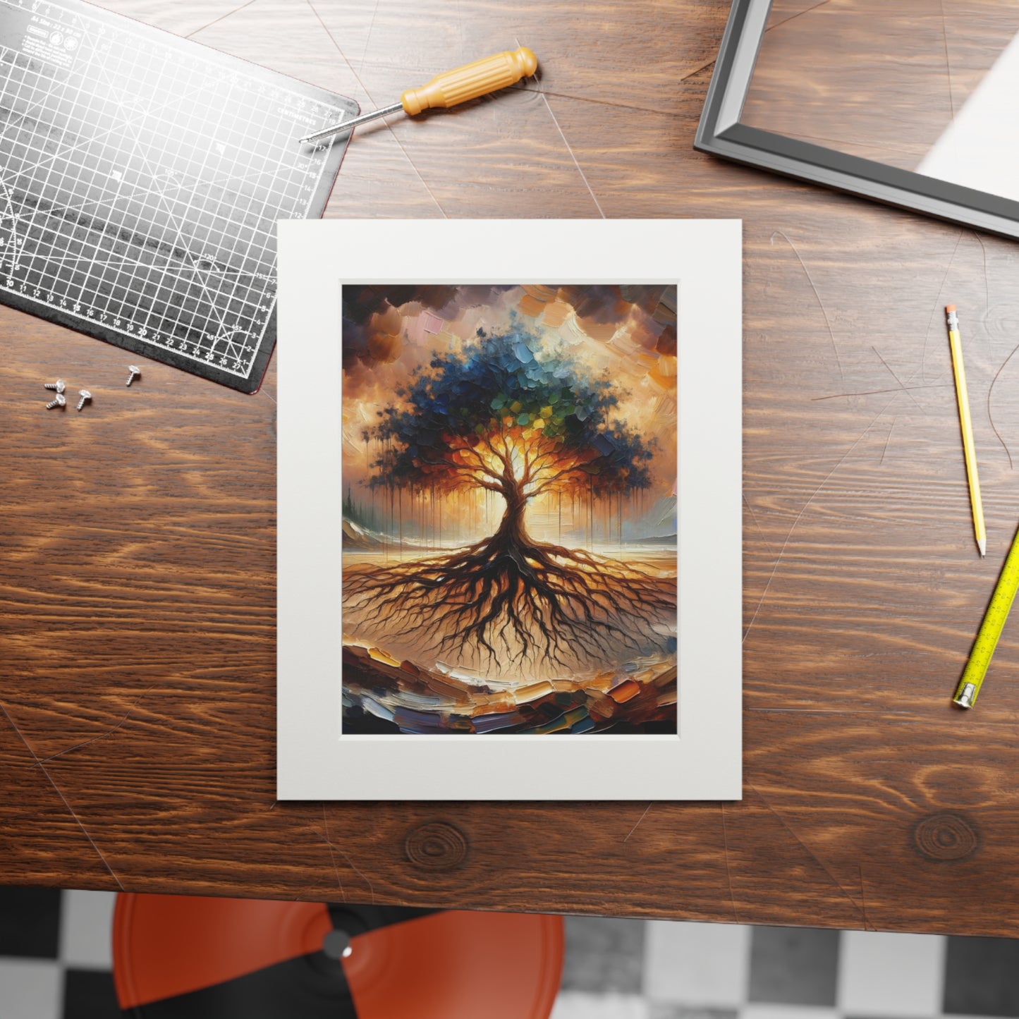 “Faith Unseen” – Biblical Art Print | Inspired by Hebrews 11:1