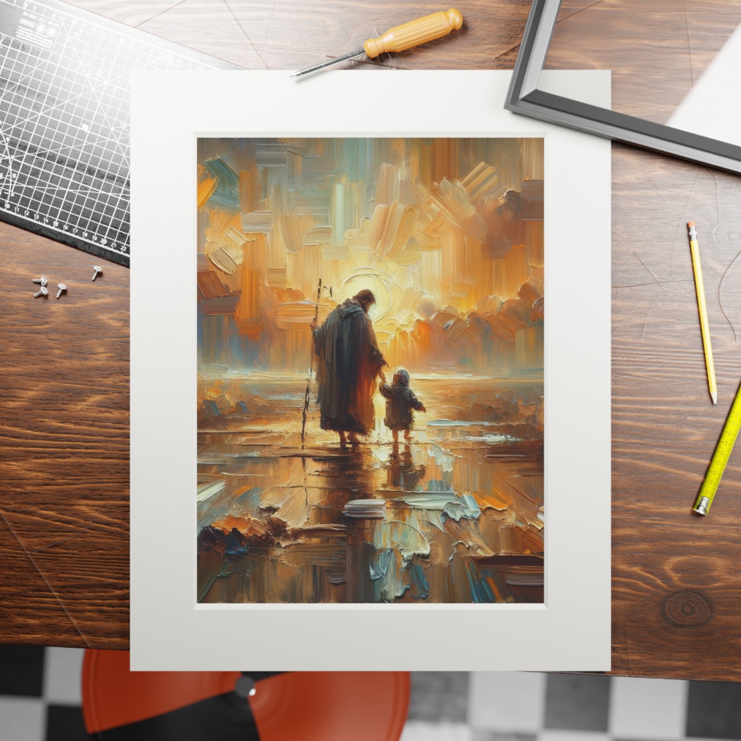"The Lord Is My Shepherd" – Serene Landscape Art Print | Inspired by Psalm 23:1