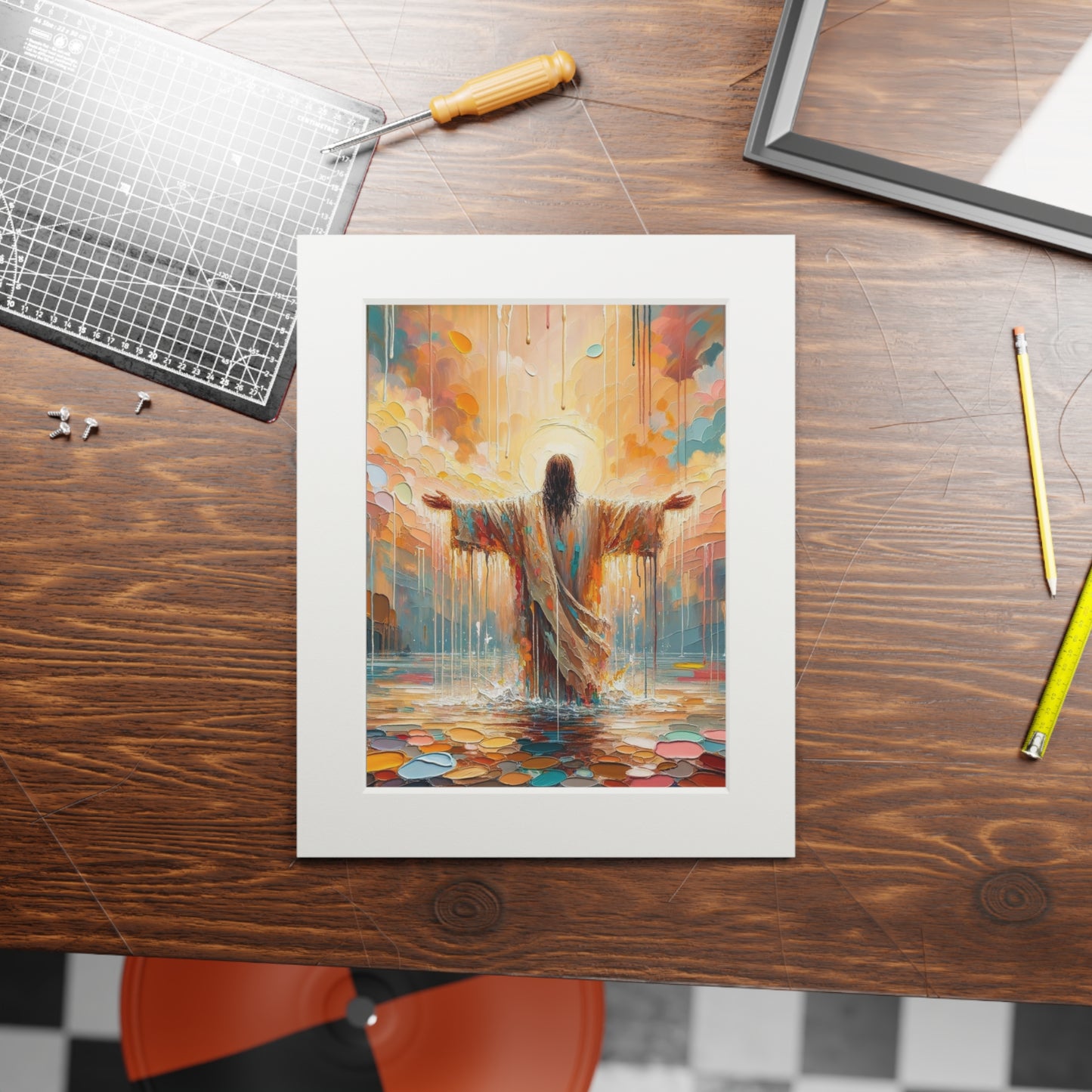 “Washed in Grace” – Biblical Art Print | Inspired by 1 John 1:9