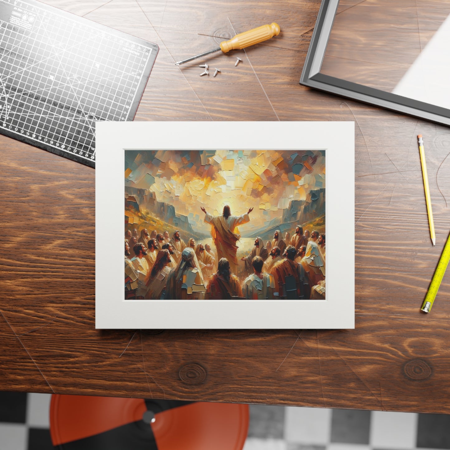 “The Living Truth” – Biblical Art Print | Inspired by Matthew 16:16