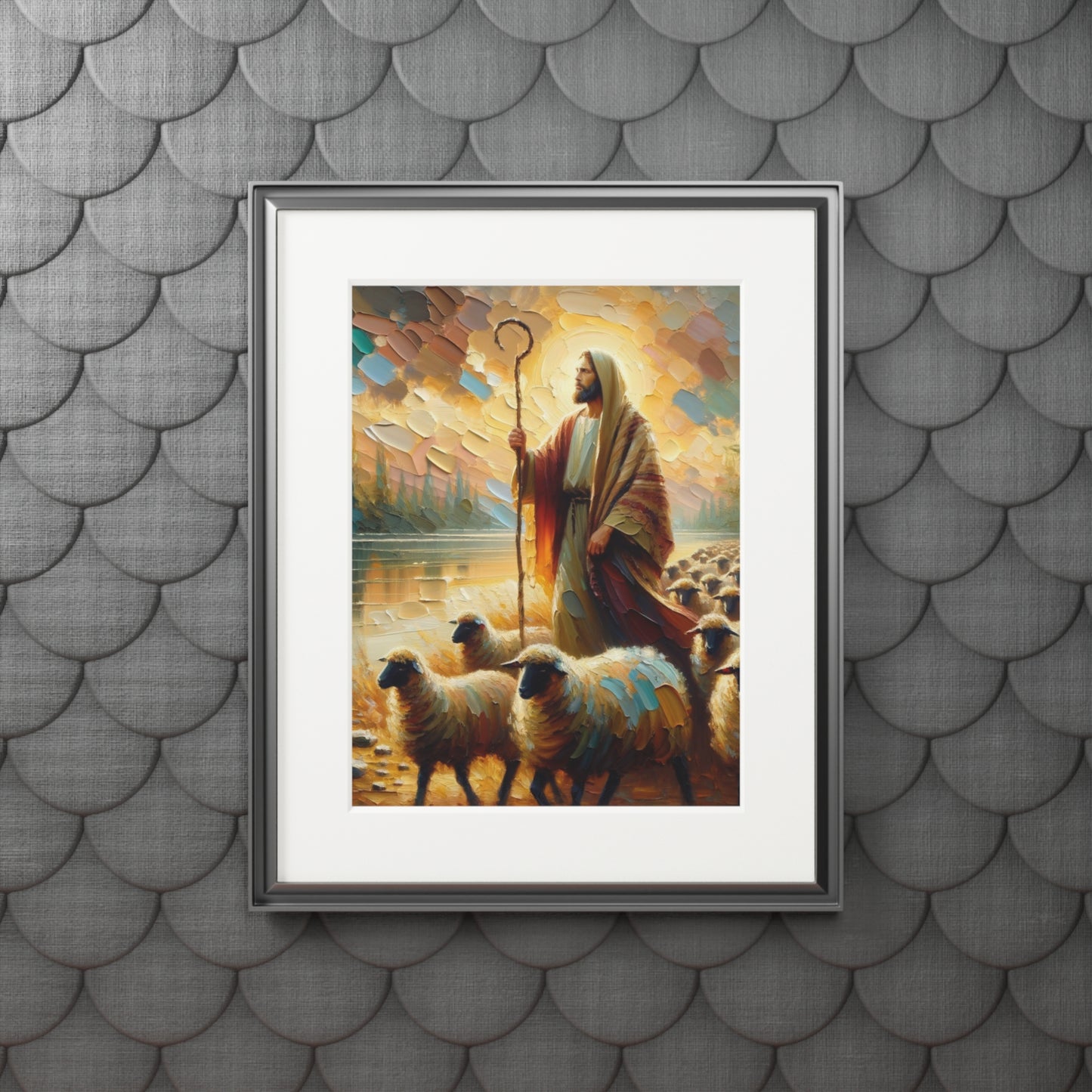 “The Lord Is My Shepherd” – Biblical Art Print | Inspired by Psalm 23:1