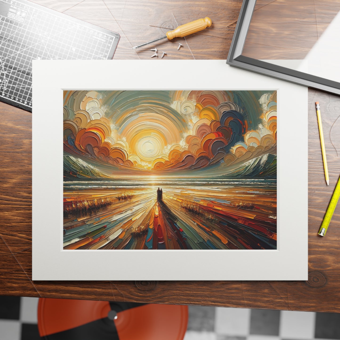 “The Peace That Guards” – Biblical Art Print | Inspired by Philippians 4:6–7