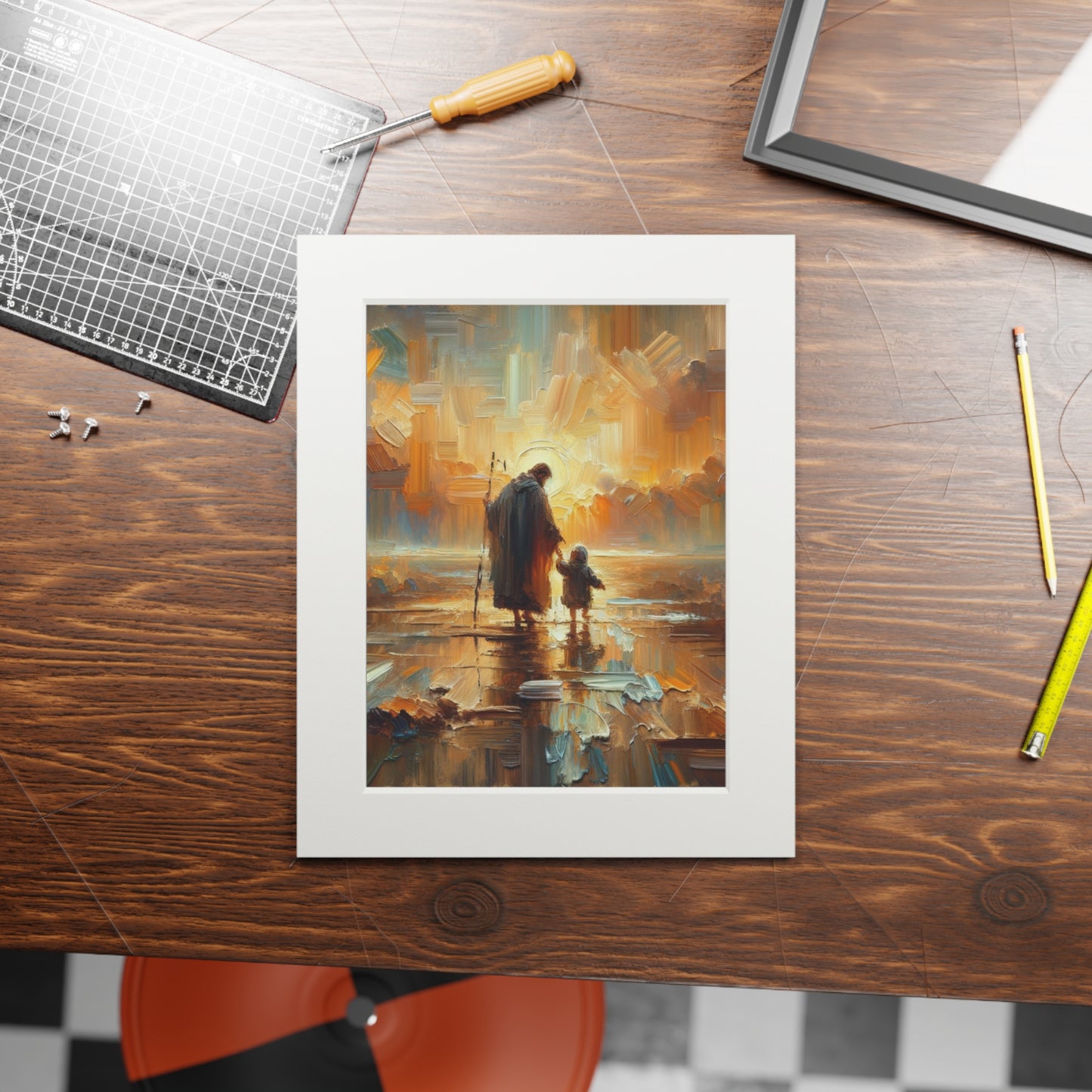 "The Lord Is My Shepherd" – Serene Landscape Art Print | Inspired by Psalm 23:1
