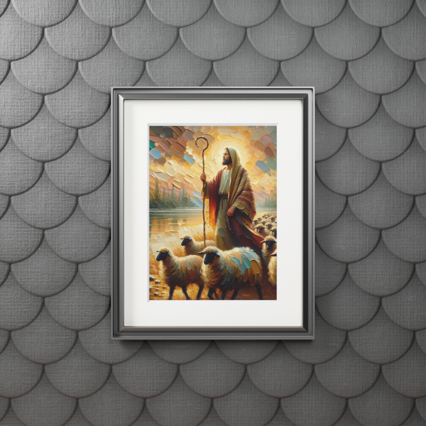 “The Lord Is My Shepherd” – Biblical Art Print | Inspired by Psalm 23:1