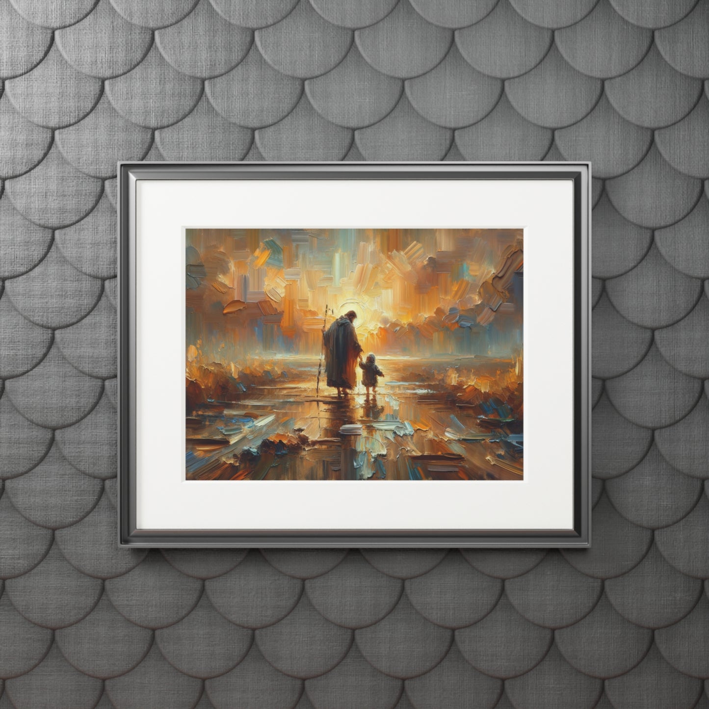 "The Lord Is My Shepherd" – Serene Landscape Art Print | Inspired by Psalm 23:1
