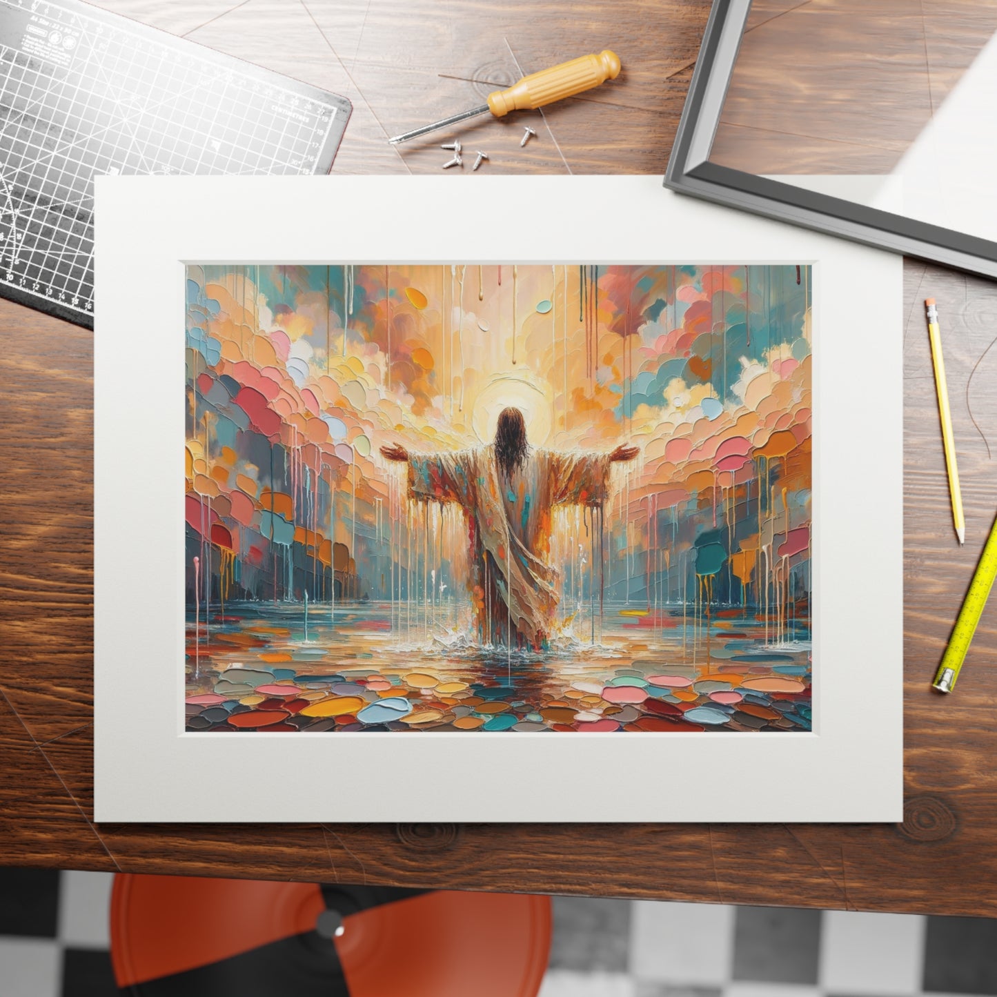 “Washed in Grace” – Biblical Art Print | Inspired by 1 John 1:9