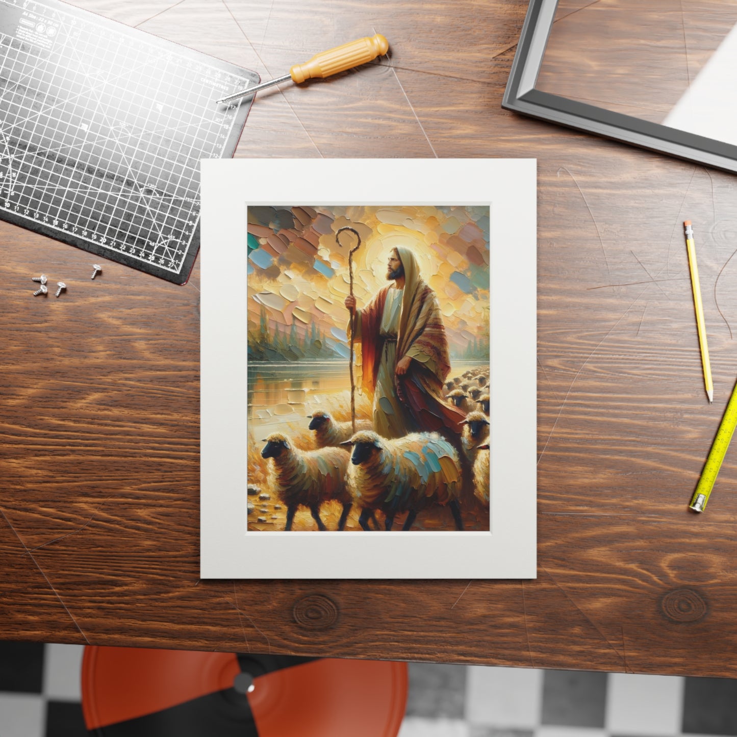 “The Lord Is My Shepherd” – Biblical Art Print | Inspired by Psalm 23:1