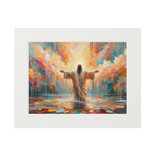 “Washed in Grace” – Biblical Art Print | Inspired by 1 John 1:9