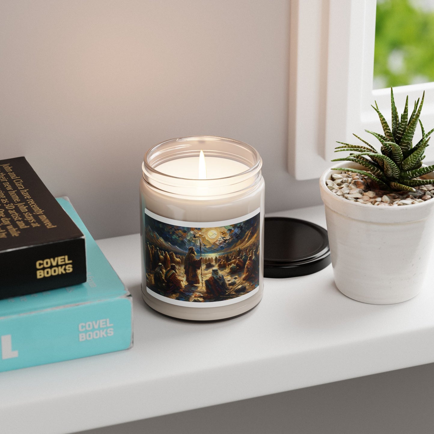 "Seeking the Light" – Scented Soy Candle | Biblical Art Inspired by John 3:1