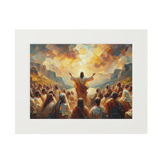 “The Living Truth” – Biblical Art Print | Inspired by Matthew 16:16