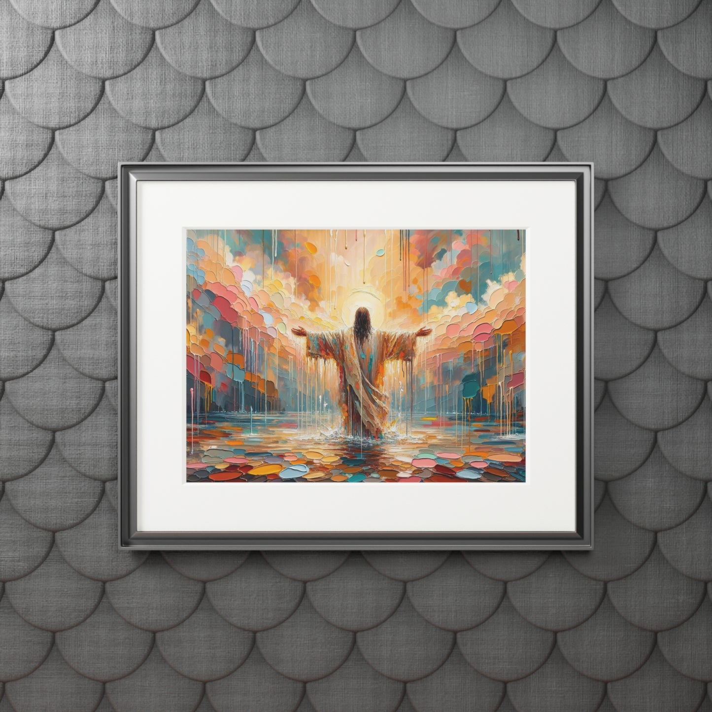 “Washed in Grace” – Biblical Art Print | Inspired by 1 John 1:9