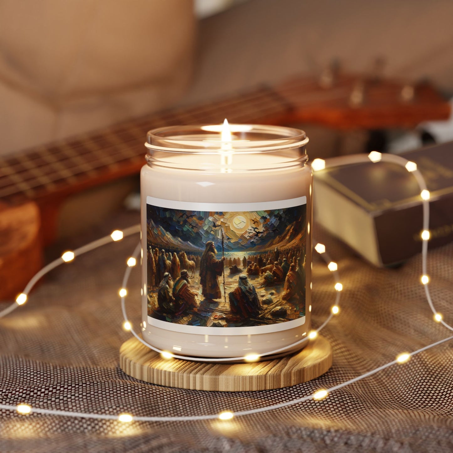 "Seeking the Light" – Scented Soy Candle | Biblical Art Inspired by John 3:1