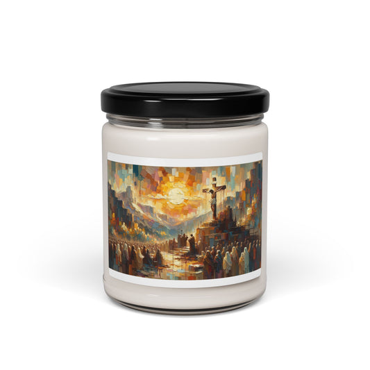 "Love Beyond Measure" – Scented Soy Candle | Biblical Art Inspired by Romans 5:8