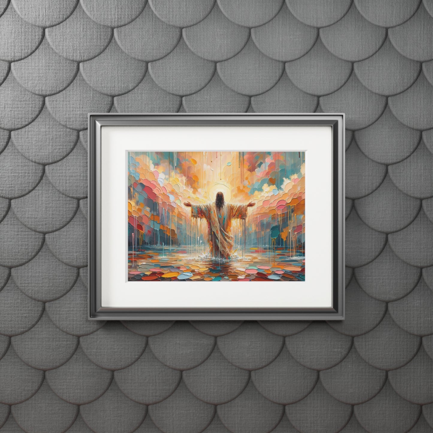 “Washed in Grace” – Biblical Art Print | Inspired by 1 John 1:9