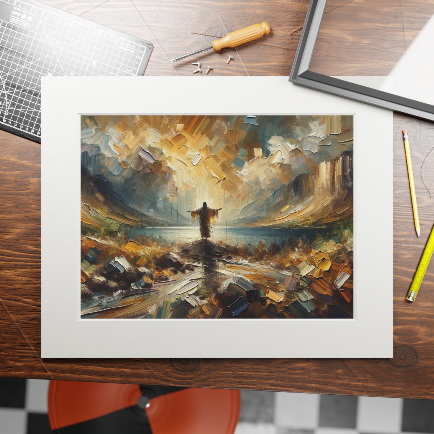 “Thy Word is a Lamp” - Psalm 119:105 Inspired Art Print | Spiritual Home Decor